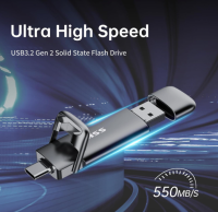 SSK 512GB USB-Stick Up to 550MB/s, Thumb Flash Drive C + A, OHNE OVP