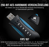 Corsair Flash Padlock 3 64GB Secure verschlüsselter USB-Flash-Laufwerk USB 3.0