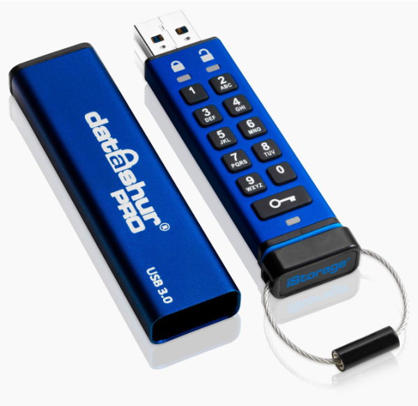 iStorage datAshur PRO 16 GB | Verschlüsselter USB-Speicherstick, OHNE OVP