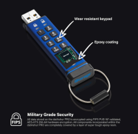 iStorage datAshur PRO 16 GB | Verschlüsselter USB-Speicherstick, OHNE OVP