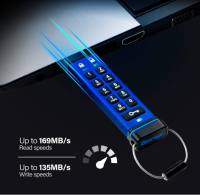 iStorage datAshur PRO 16 GB | Verschlüsselter USB-Speicherstick, OHNE OVP