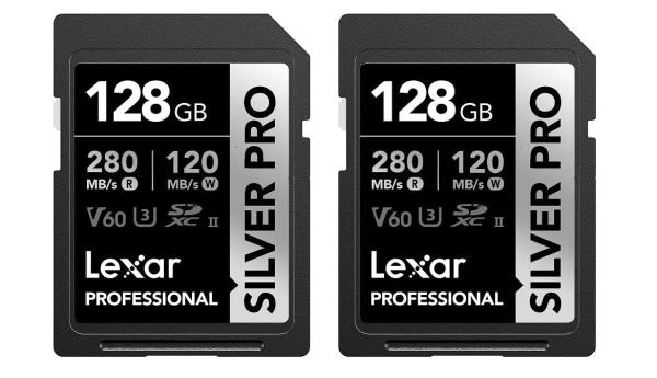 Lexar Silver PRO SD Karte 2x128GB, UHS-II SD Speicherkarte, OHNE OVP