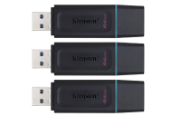 Kingston DataTraveler Exodia Flash-Laufwerk, 64 GB, DTX/64 GB, 3 St, OHNE OVP