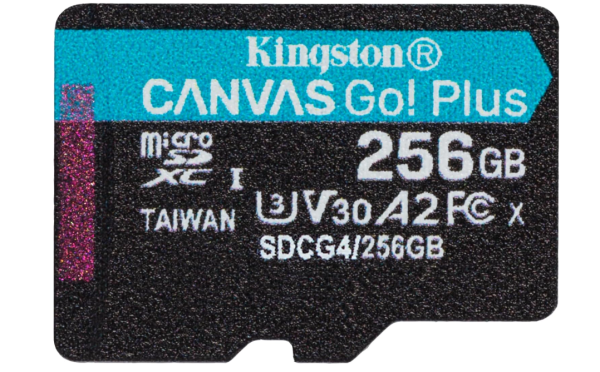 Kingston Canvas Go Plus microSDXC Speicherkarte Gen4 200MB/s 256GB, OHNE OVP