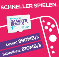 Integral 1TB Gamers Edge X microSD Express für Switch 2, OHNE OVP