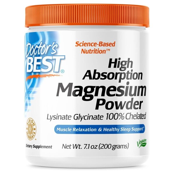 Doctors Best, High Absorption Magnesium Powder, 200g