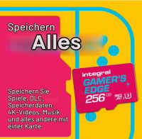 Integral 256GB Gamers Edge Micro SD Card für die Nintendo Switch, OHNE OVP