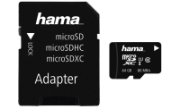 Hama microSDXC 64GB Speicherkarte 80MB/s inkl. SD-Adapter, OHNE OVP