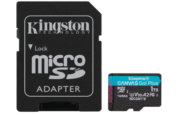 Kingston Canvas Go Plus microSDXC Speicherkarte Gen4, Karte + Adapter OHNE OVP