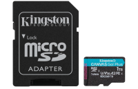Kingston Canvas Go Plus microSDXC Speicherkarte Gen4, Karte + Adapter OHNE OVP