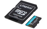 Kingston Canvas Go Plus microSDXC Speicherkarte Gen4, Karte + Adapter OHNE OVP