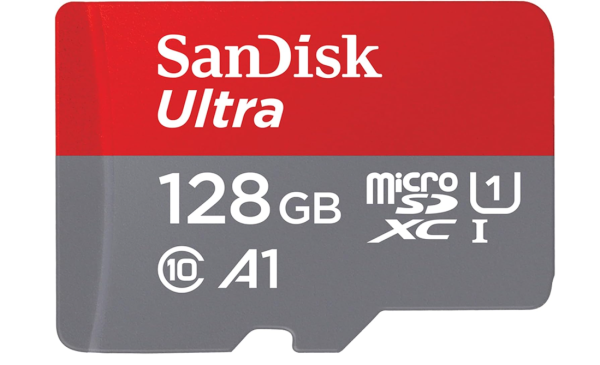 SanDisk Ultra microSDXC Karte 128GB + Adapter, bis zu 140MB/s Lesen, OHNE OVP