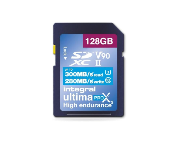 Integral 128GB UHS-II SD-Karte V90 Bis zu 300MB/s Lesen, OHNE OVP