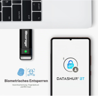 iStorage datAshur BT 64 GB - Verschlüsseltes sicheres Flash-Laufwerk, OHNE OVP