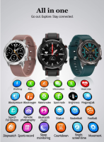 Monkeylectric SWISS90 SWISS87-Graphite Leather Chisel, Unisex, Smartwatch