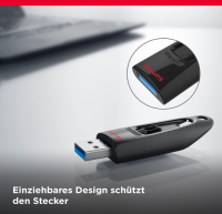 SanDisk Ultra 512 GB, USB-A Laufwerk, bis zu 130 MB/s, OHNE OVP