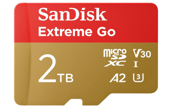 SanDisk 2TB Extreme Go Micro SDXC Karte UHS-I, bis zu 200 MB/s, OHNE OVP