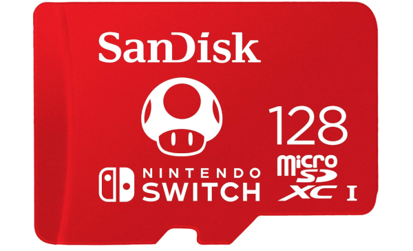 SanDisk 128GB microSD Karte, Super Mario Super Mushroom Edition, OHNE OVP