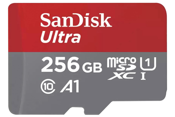 SanDisk Ultra 256 GB microSDXC UHS-I-Karte für Chromebook SD-Adapter, OHNE OVP