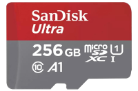 SanDisk Ultra 256 GB microSDXC UHS-I-Karte für Chromebook SD-Adapter, OHNE OVP