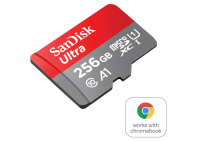 SanDisk Ultra 256 GB microSDXC UHS-I-Karte für Chromebook SD-Adapter, OHNE OVP