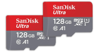 SanDisk Ultra microSDXC UHS-I-Speicherkarte 128 GB + Adapter 2er-Pack, OHNE OVP