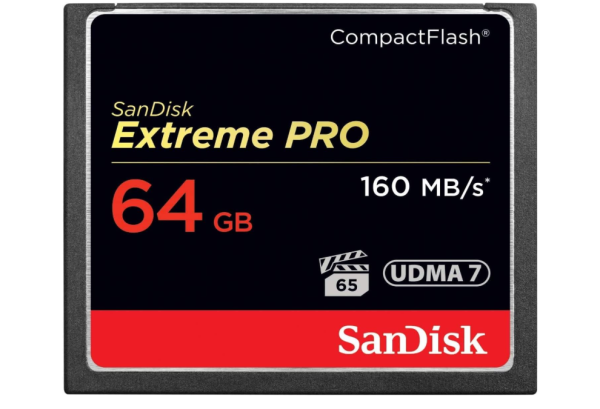 SanDisk Extreme Pro CompactFlash Speicherkarte 64GB, OHNE OVP