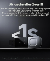 Lexar JumpDrive Fingerprint F35 PRO 128 GB USB 3.0-Flash-Laufwerk, OHNE OVP!