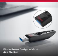SanDisk Ultra 1 TB, USB-A Laufwerk, bis zu 130 MB/s Lesen, OHNE OVP