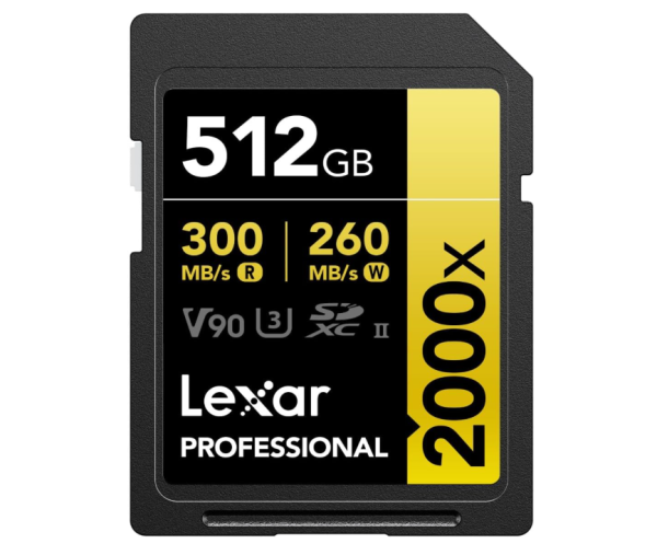 Lexar Professional SD Karte 512GB SDXC UHS-II Speicherkarte, OHNE OVP