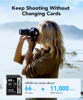 Lexar SILVER PRO SD Karte 64GB, UHS-II SD Speicherkarte, OHNE OVP