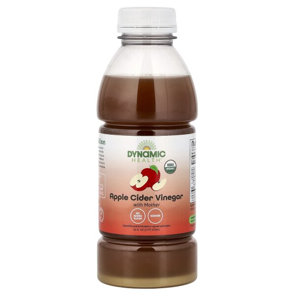 Dynamic Health, Bio-Apfelessig mit Essigmutter, 473 ml