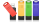 KEXIN USB Stick 128GB 4er Set, Speicherstick USB 2.0, Bunt, OHNE OVP