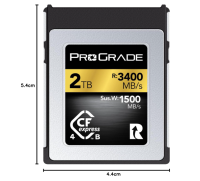 ProGrade Digital CFexpress 4.0 Typ B Speicherkarte für Kameras 2TB Gold-Serie