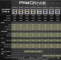ProGrade Digital CFexpress 4.0 Typ B Speicherkarte für Kameras 2TB Gold-Serie