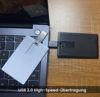 10 Stück USB-Flash-Laufwerk,weiß 2GB Kredit-Bankkartenform, OHNE OVP