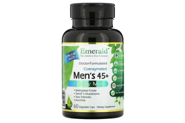 Emerald Laboratories, Coenzymated Mens 45+ 1-Daily Multi, 60 pflanzliche Kapsel