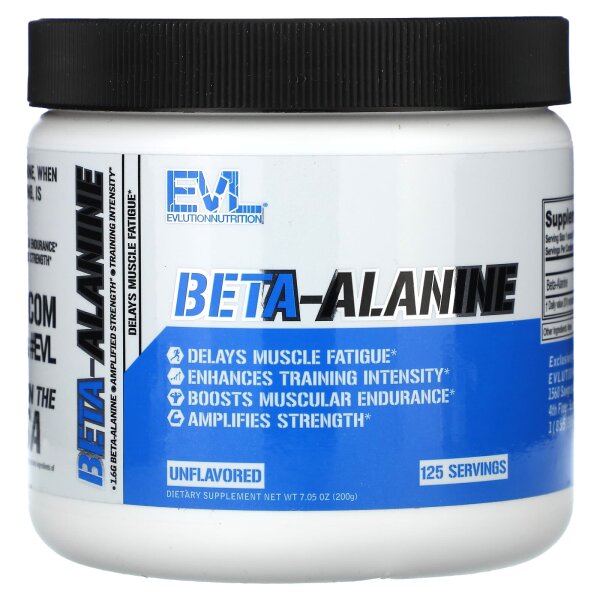 EVLution Nutrition, Beta-Alanin, geschmacksneutral, 200 g