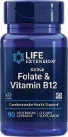 Life Extension, BioActive Folate & Vitamin B12, 90...