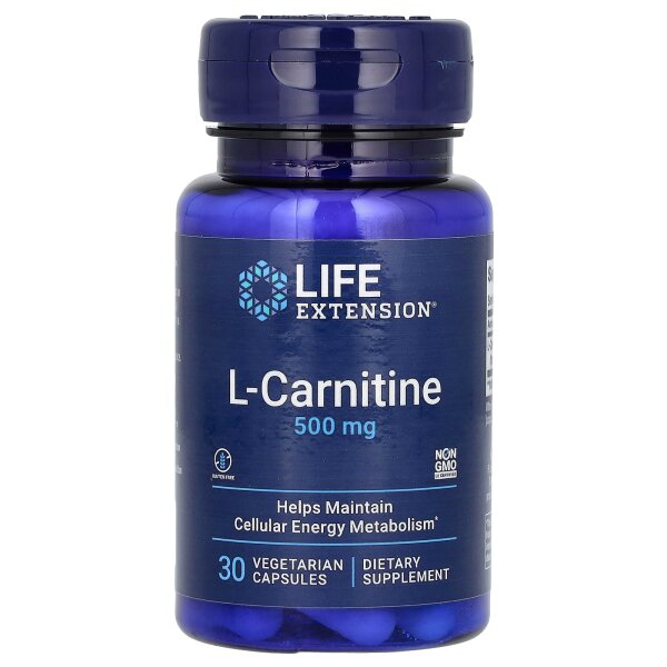 Life Extension, L-Carnitin, 500 mg, 30 vegetarische Kapseln