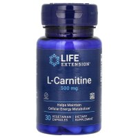 Life Extension, L-Carnitin, 500 mg, 30 vegetarische Kapseln