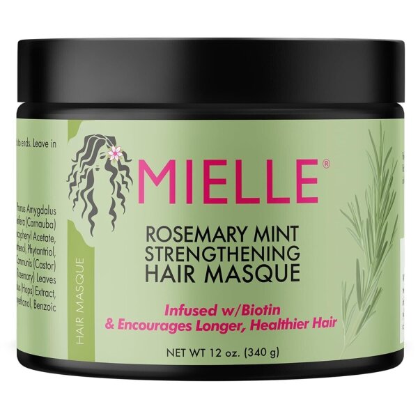 Mielle, Strengthening Hair Masque, Rosmarin-Minze, 340 g