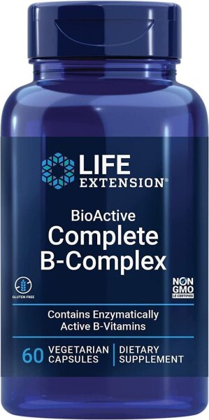 Life Extension kompletter B-Komplex, 60 pflanzliche Kapseln