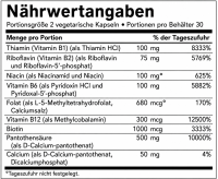 Life Extension kompletter B-Komplex, 60 pflanzliche Kapseln