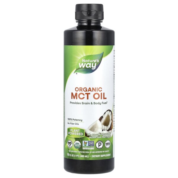 Natures Way, Organic MCT Oil, Bio-MCT-Öl, 480 ml