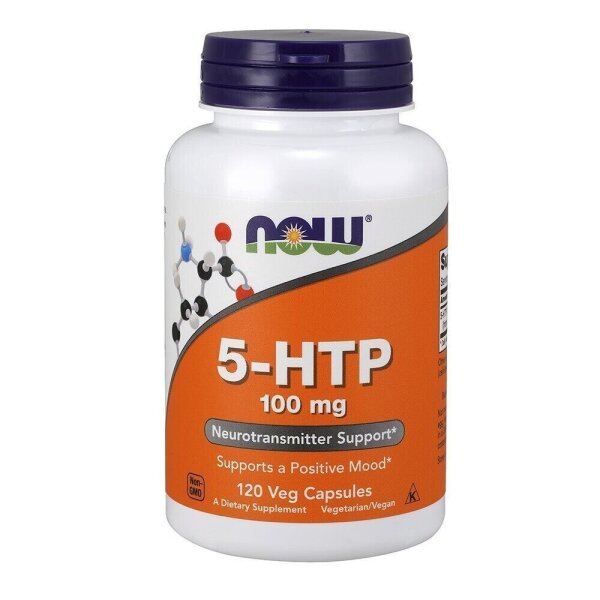 NOW FOODS, 5-HTP 100mg 120 Veg. Kapseln