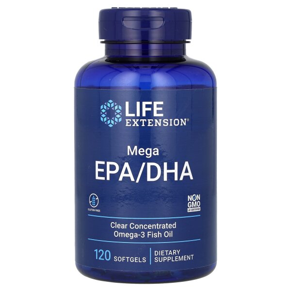 Life Extension, Mega EPA/DHA, 120 Weichkapseln - Blitzversand
