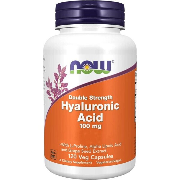 Now Foods, Hyaluronic Acid 2X Plus, 120 Veg. Kapseln