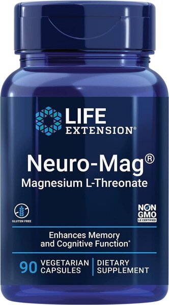 Life Extension, Neuro-Mag, Magnesium-L-Threonat, 90 vegetarische Kapseln