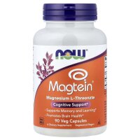 NOW Foods, Magtein, Magnesium-L-Threonat, 90 vegetarische...